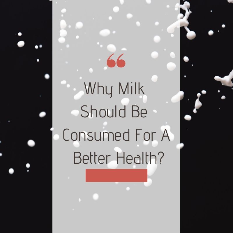 Why Milk Should Be Consumed For A Better Health?