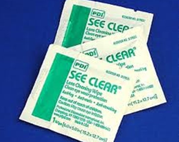 MY GLASSES ARE CLEAR — I’M SEEING FINE USING PDI CLEANING WIPES