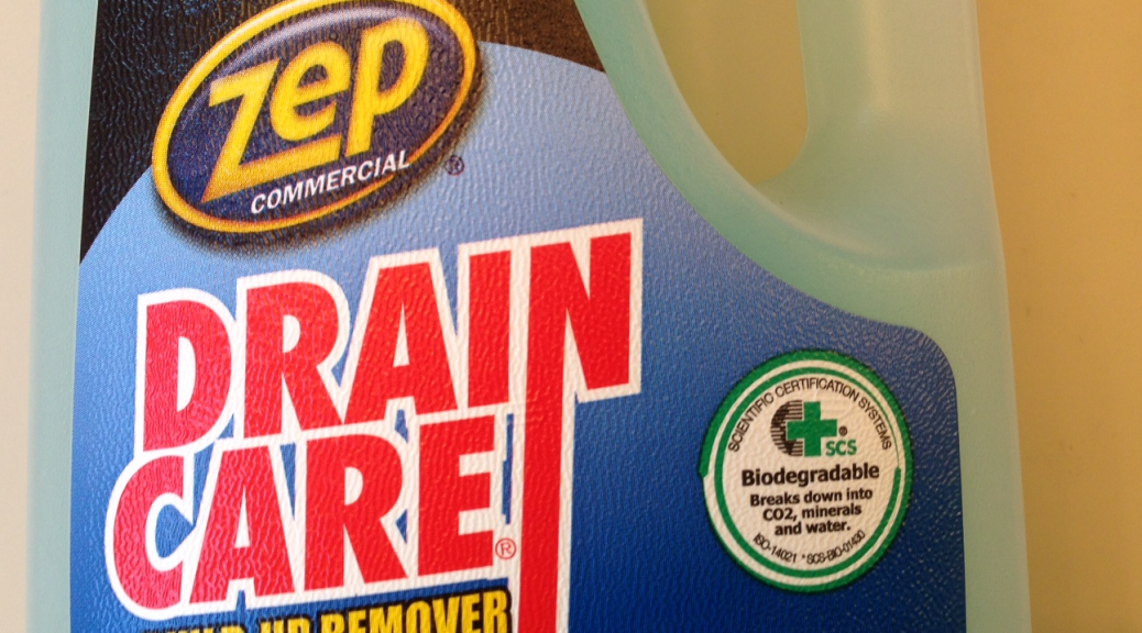ZEP DRAIN CARE: IT DOES NOTHING. NOTHING!